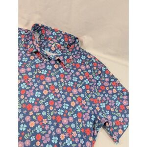 Chubbies Men's 2XL XXL The Spring Pedal Performance Golf Polo Shirt Floral Aop